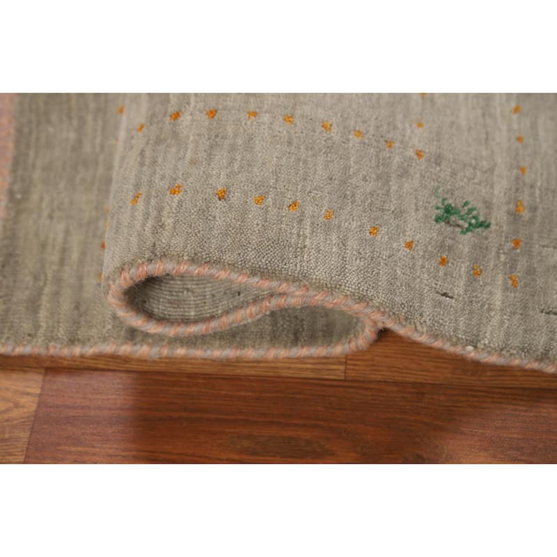 Tribal Gabbeh Indian Foyer Rug Handmade Wool Carpet - 2'0" x 3'0"