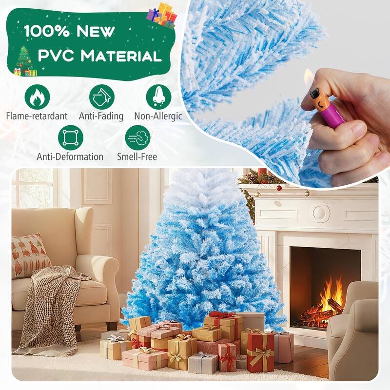 Costway 5/6/7/8 FT Artificial Christmas Tree with 456/820/1264/1774 - See Details