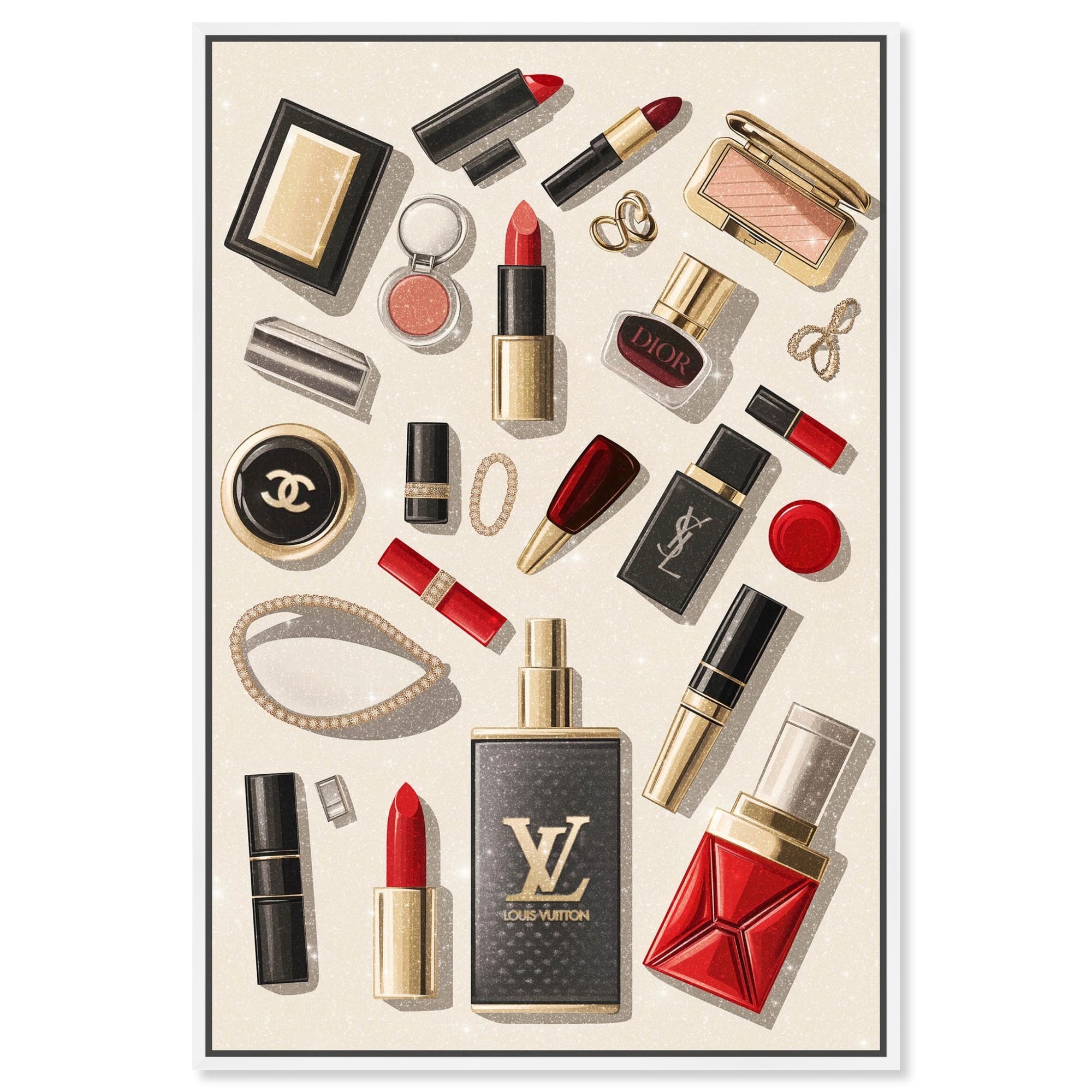 Luxury Makeup Collection Canvas by Art Remedy