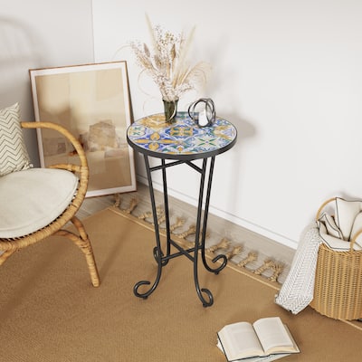 Outdoor Patio Side Table with Weather-Resistant Design‌