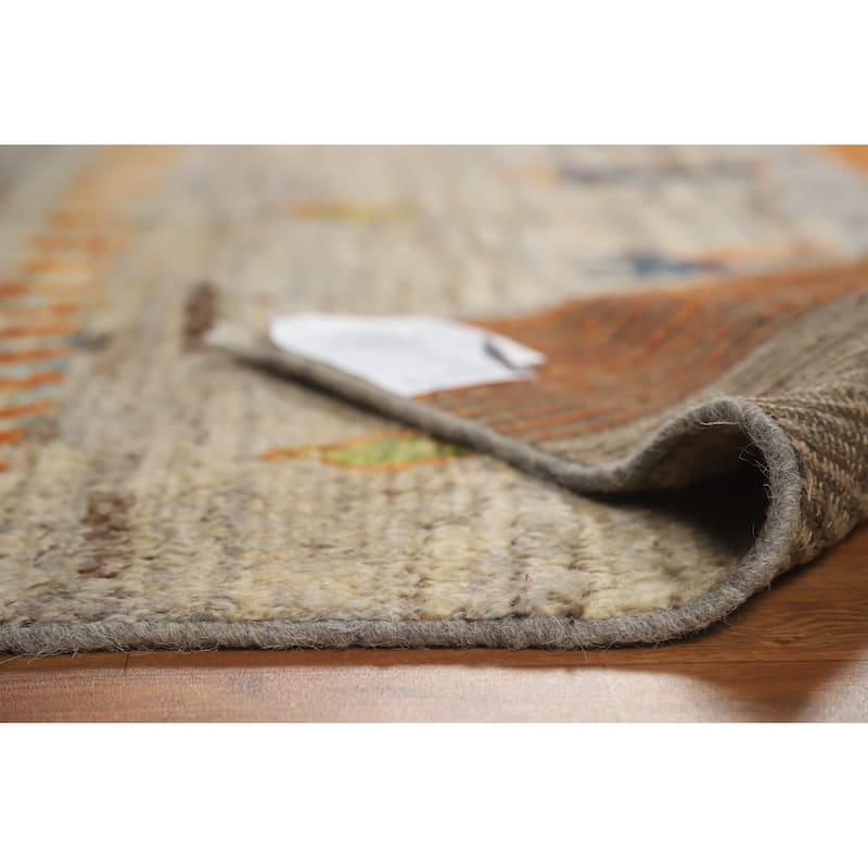 Tribal Moroccan Oriental Rug Hand-Knotted Wool Carpet - 4'10" x 6'5"
