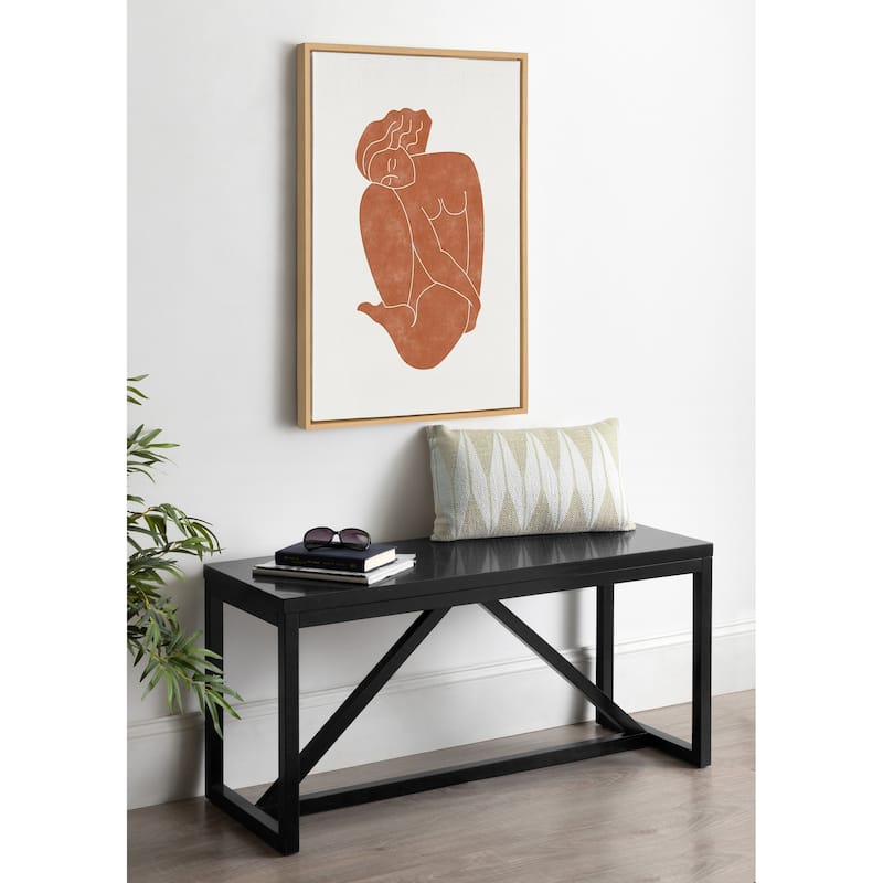 Kate and Laurel Sylvie Figurine Framed Canvas by Alexander Ginzburg