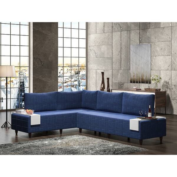 Shop Modern Metal Frame With Foam Seat Sectional Sofa Overstock 31748316