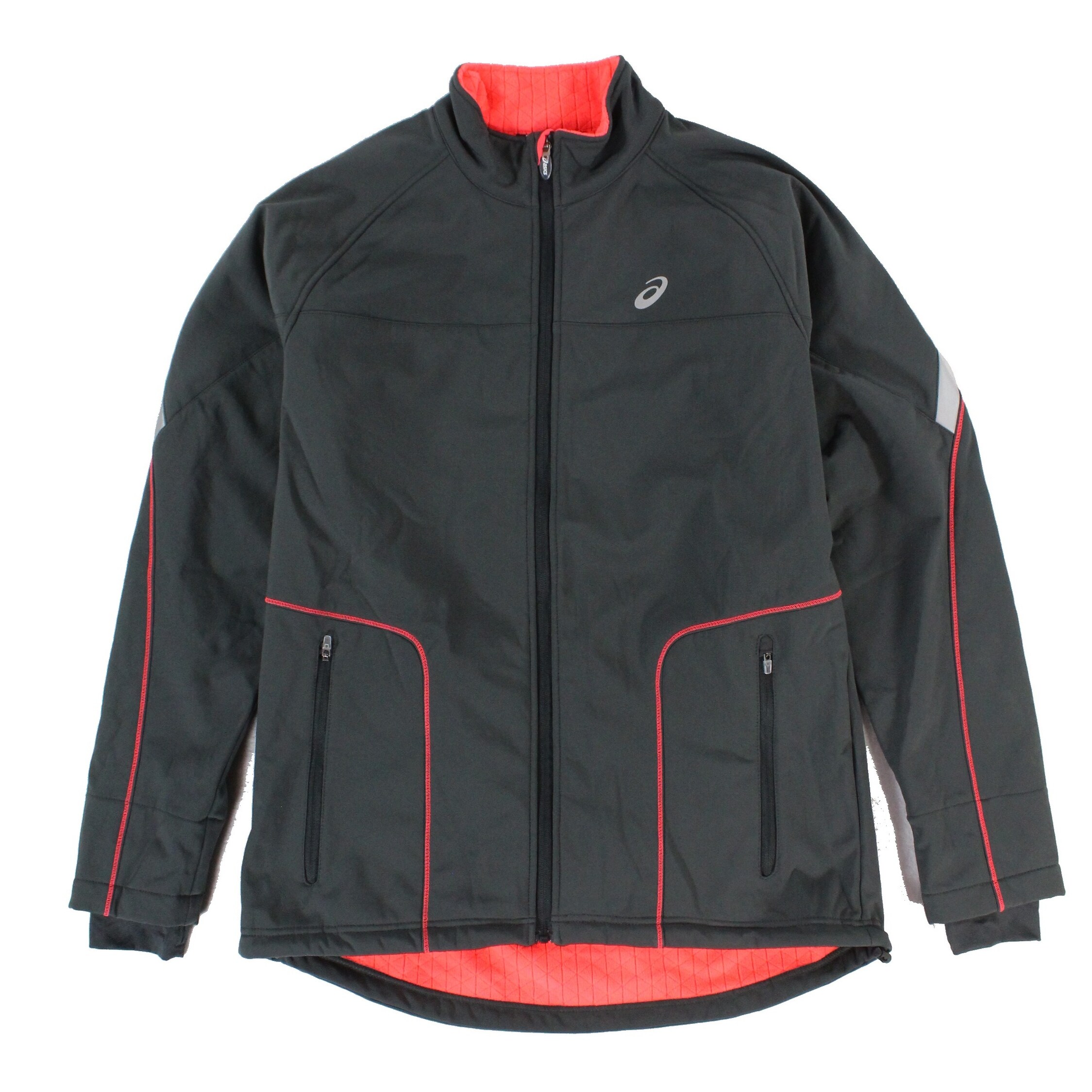 Shop Asics Gray Neon Mens Size Xl Windbreaker Reflective Running