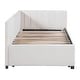 preview thumbnail 4 of 11, Twin Mattress Holde Daybed Frame with Trundle - Beige