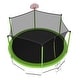 preview thumbnail 24 of 27, 16ft Round Outdoor Trampoline with Enclosure Net and Basketball Hoop