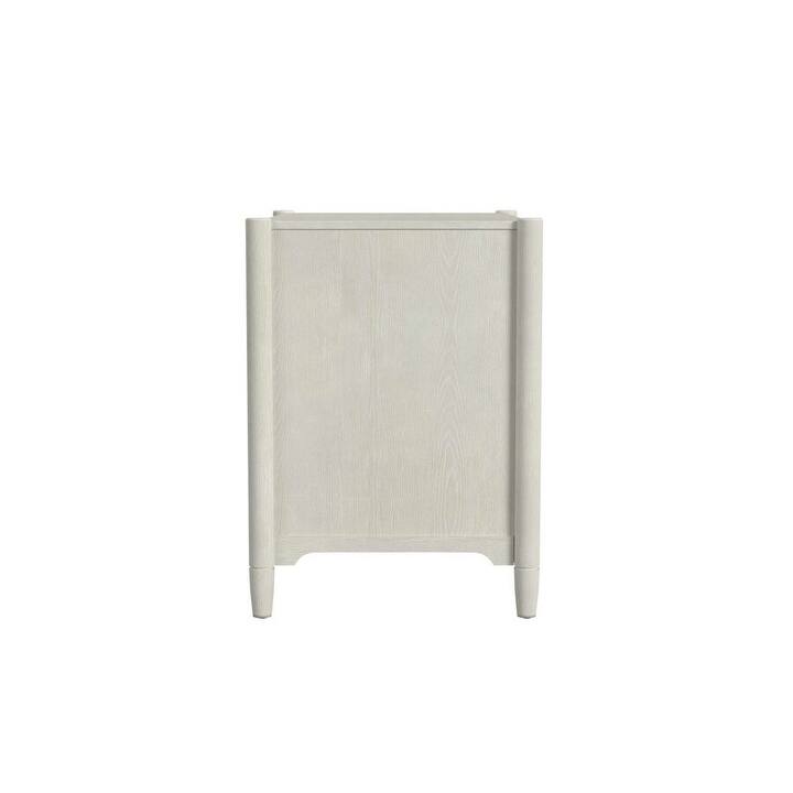 Modern Wood Lateral File, Office Storage File Drawer, Locking Drawer, Fully Assembled, White