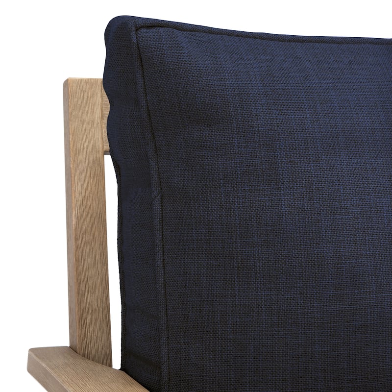 SAFAVIEH Couture Martinique Wood Patio Sofa - 82"W x 35"D x 32"H