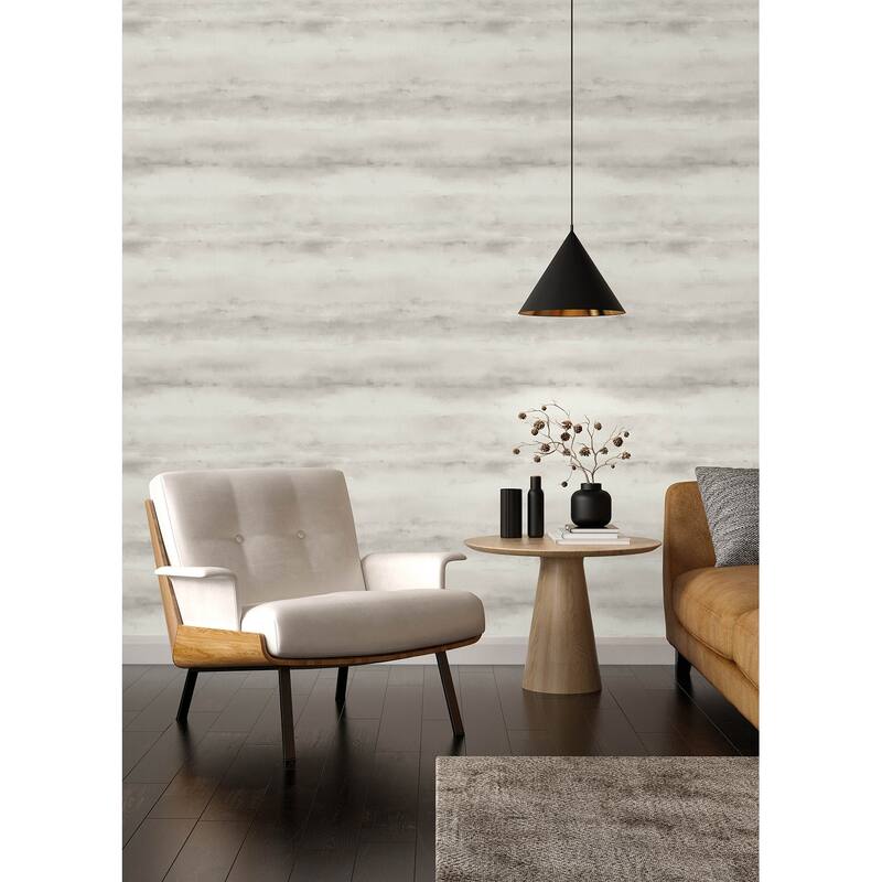 A-Street Prints Ayla Grey Abstract Stripe Wallpaper