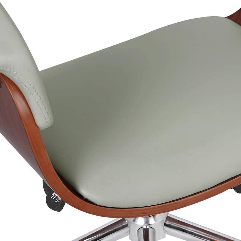 Carson Carrington Heby Faux Leather Mid-Century Office Chair