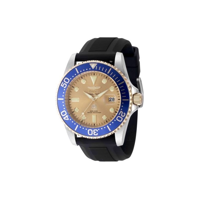 Invicta Men's 48216 Pro Diver Quartz 3 Hand Gold Dial Watch