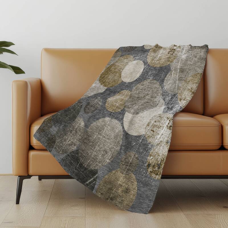 Premium Machine Washable Casual Contemporary Sherpa Throw Blanket