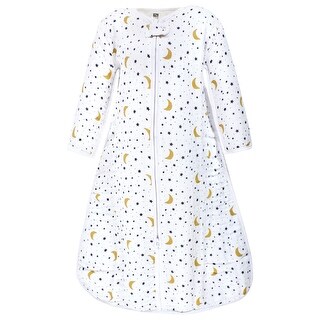 Hudson Baby Unisex Baby Long Sleeve Muslin Sleeping Bag, Wearable Blanket, Sleep Sack, Moon