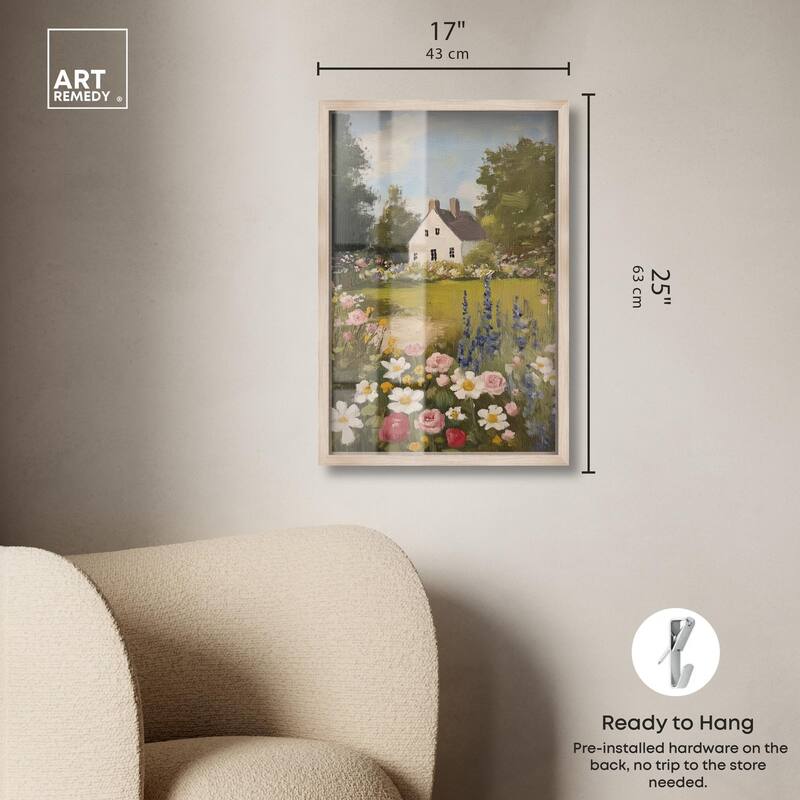Floral Farmhouse I Shadowbox by Art Remedy
