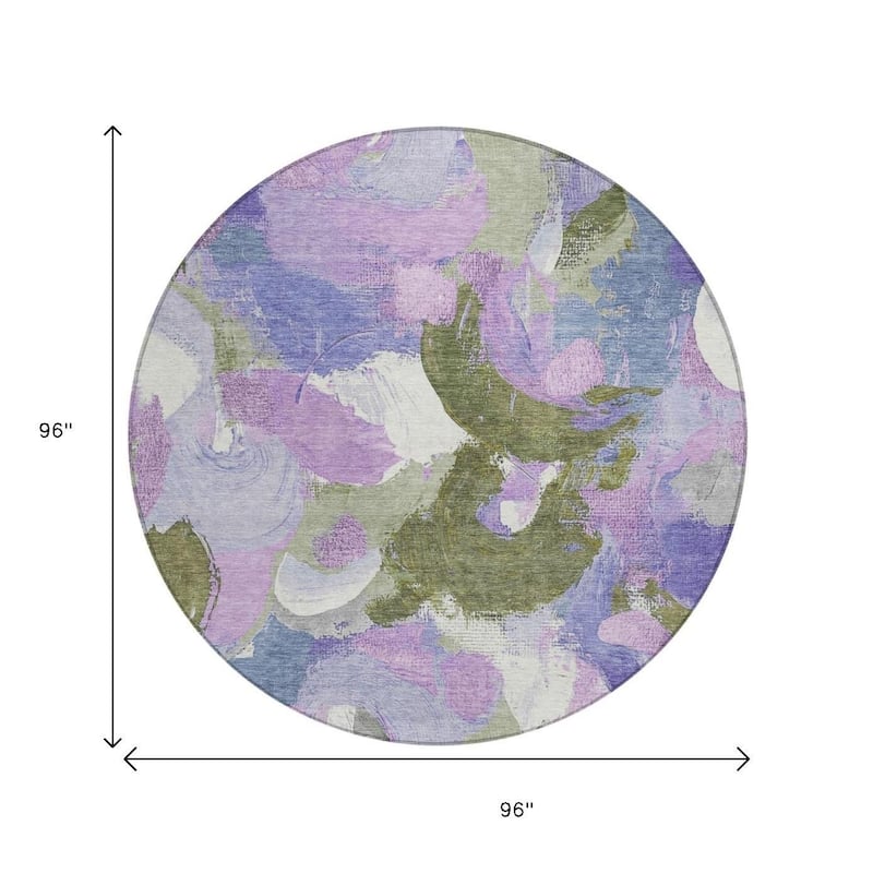 HomeRoots Abstract Transitional Rectangle Outdoor Rug