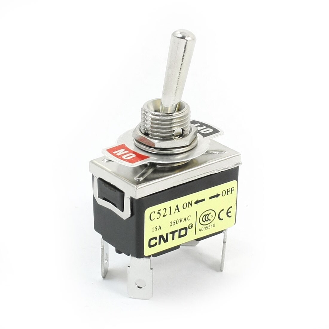C521a Dpst 2 Positions Latching 4 Terminals Toggle Switch Ac250v 15a