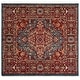preview thumbnail 17 of 68, SAFAVIEH Kashan Velitchka Oriental Rug with Fringe 5'1" Square - Blue/Red