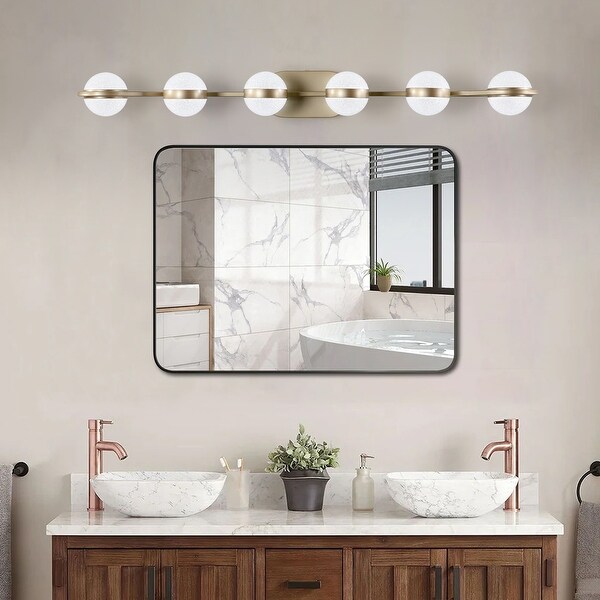 6 Light Bathroom Mirror Lamp Wall Mounted Decorative Lighting Fixture for Bedroom Vanity Lighting Fixtures Bed Bath Beyond 41622024