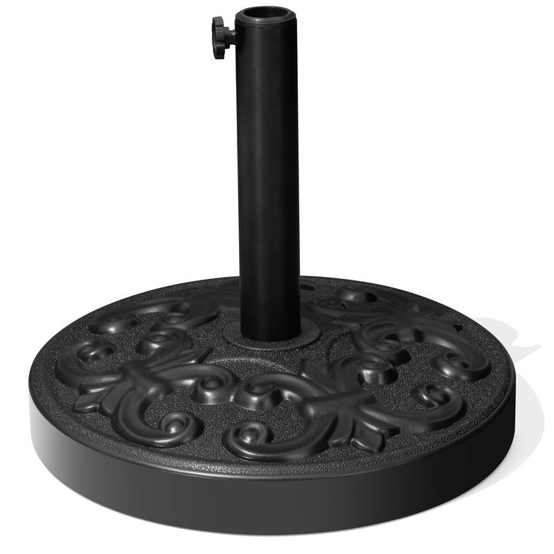 Round Outdoor Patio Market Umbrella Base Holder Filled with Concrete Cement for Table Umbrella