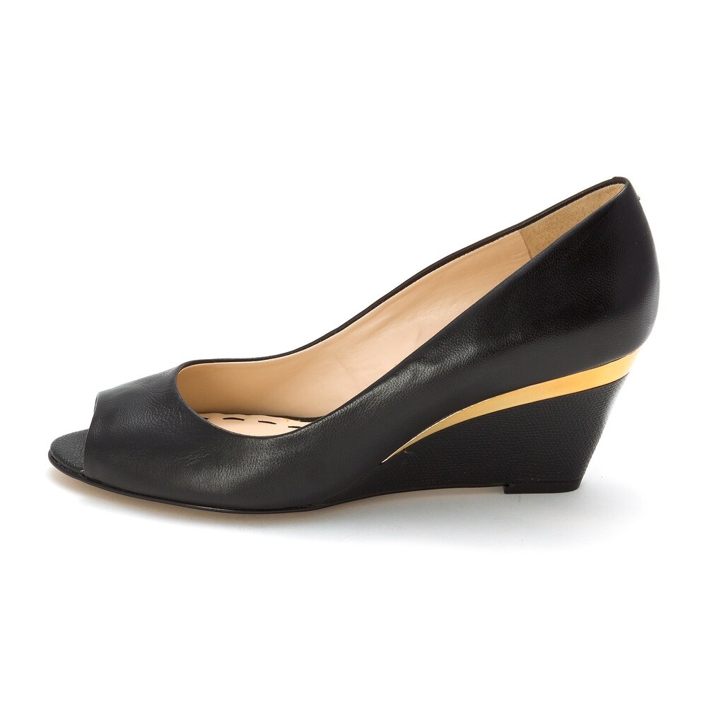 nine west closed toe wedges