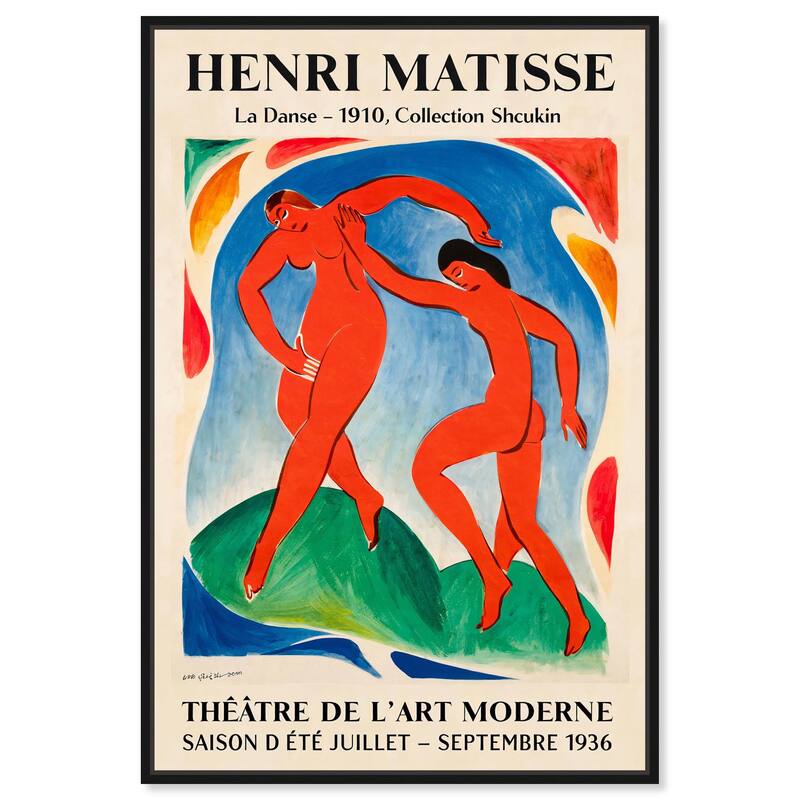 Dance by Henri Matisse Canvas by Art Remedy - Black - 36" x 54"