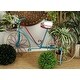preview thumbnail 1 of 30, Colorful Metal Vintage Whimsical Eclectic Bicycle Plant Stand - 54 x 18 x 32