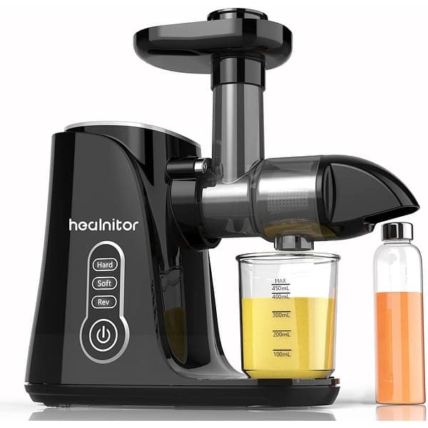 Touch LED Display Masticating Juicer Machines Vegetable and Fruit Bed