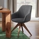 preview thumbnail 31 of 31, Art Leon Set of 2 Mid-century Swivel Dining Chairs with Wood Legs