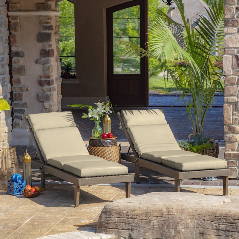 ARDEN Leala Texture Outdoor Chaise Lounge Cushion