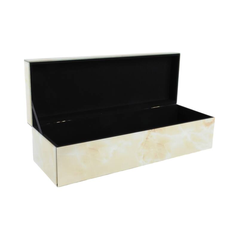 Classic Decorative Storage Box with Lid - 17" x 6" x 5"