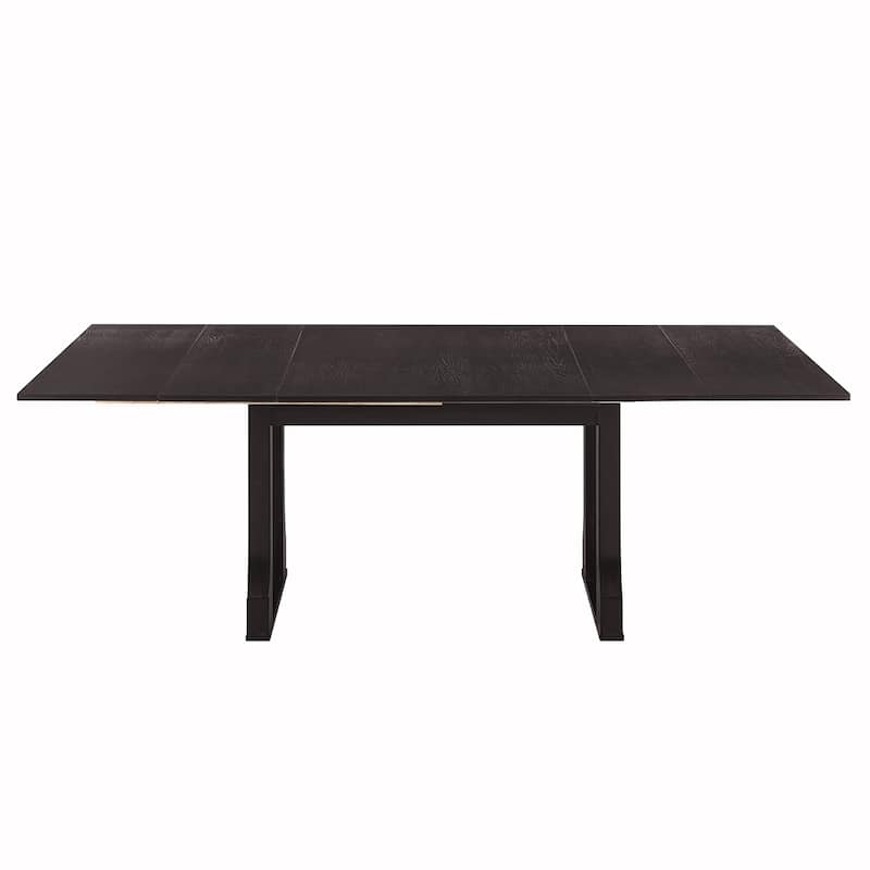 6PCS Rattan Wooden Extendable Dining Table Se