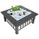 preview thumbnail 3 of 8, Portable Courtyard Metal Fire Bowl with Accessories Black