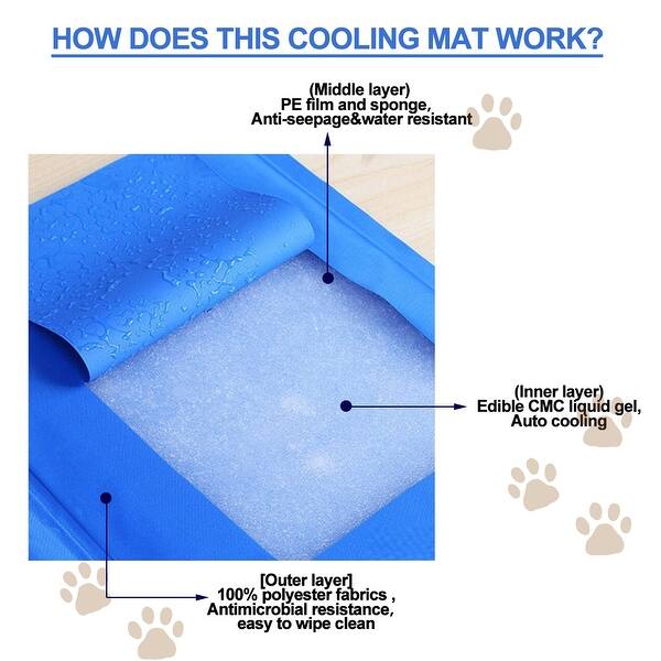 Shop Ownpets 3 Sizes Pet Dog Cat Self Cooling Gel Pad Bed Mattress