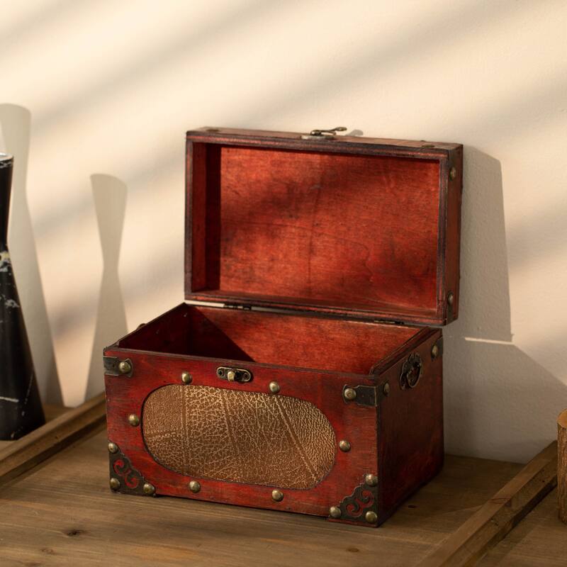 Decorative Wooden Index and Recipe Card Box Organizer with Dividers, Ideal for Bridal Showers and other Special Occasions