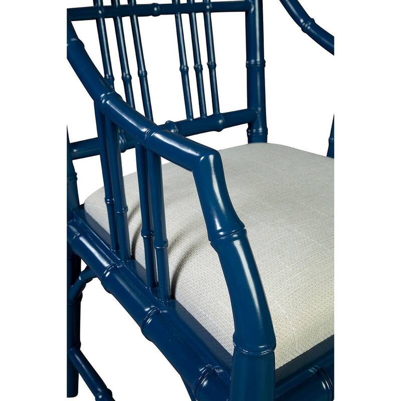 Riley Mahogany Dining Chair, Blue