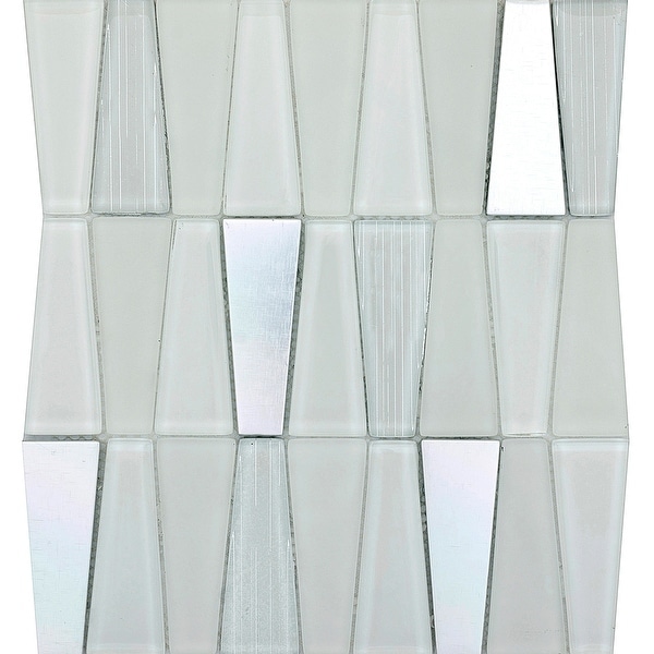 Emser Tile W80IMGE1112MOT Imagine - Trapezoid Mosaic Wall Tile - Polished Glass Visual