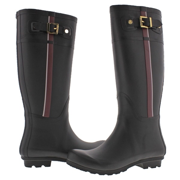 tommy hilfiger buckle rain boot