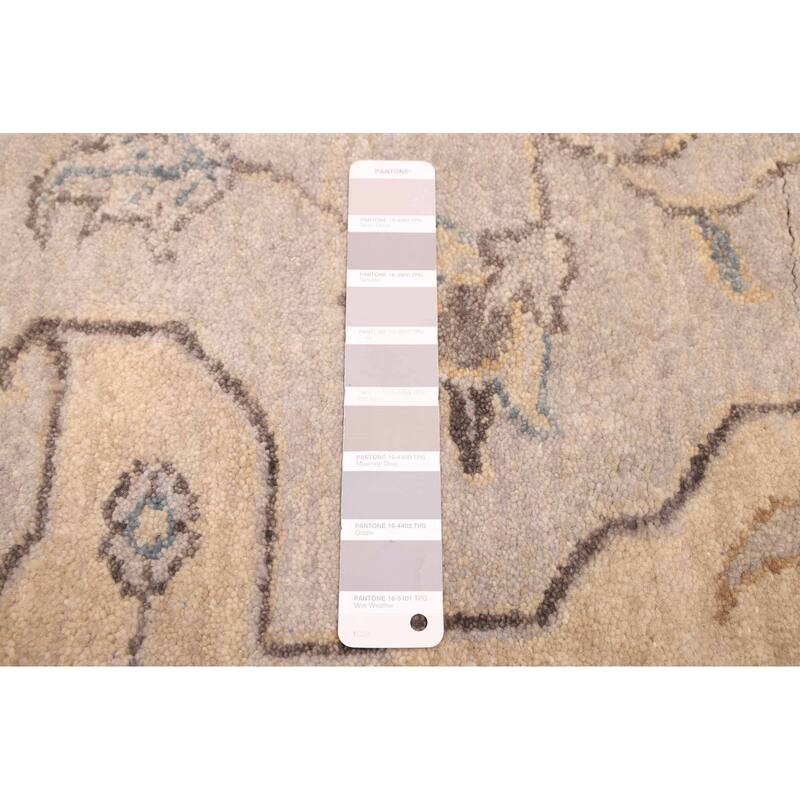 ECARPETGALLERY Hand-knotted Finest Agra Jaipur Light Grey Wool Rug - 8'6 x 11'5