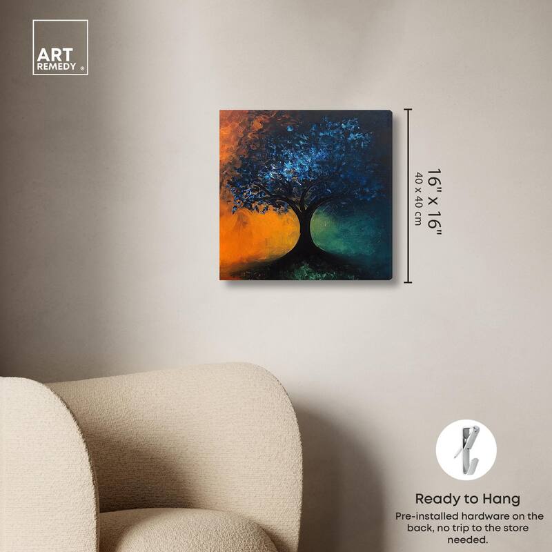 Tree of Opposites II Canvas by Art Remedy, Gallery Wrapped