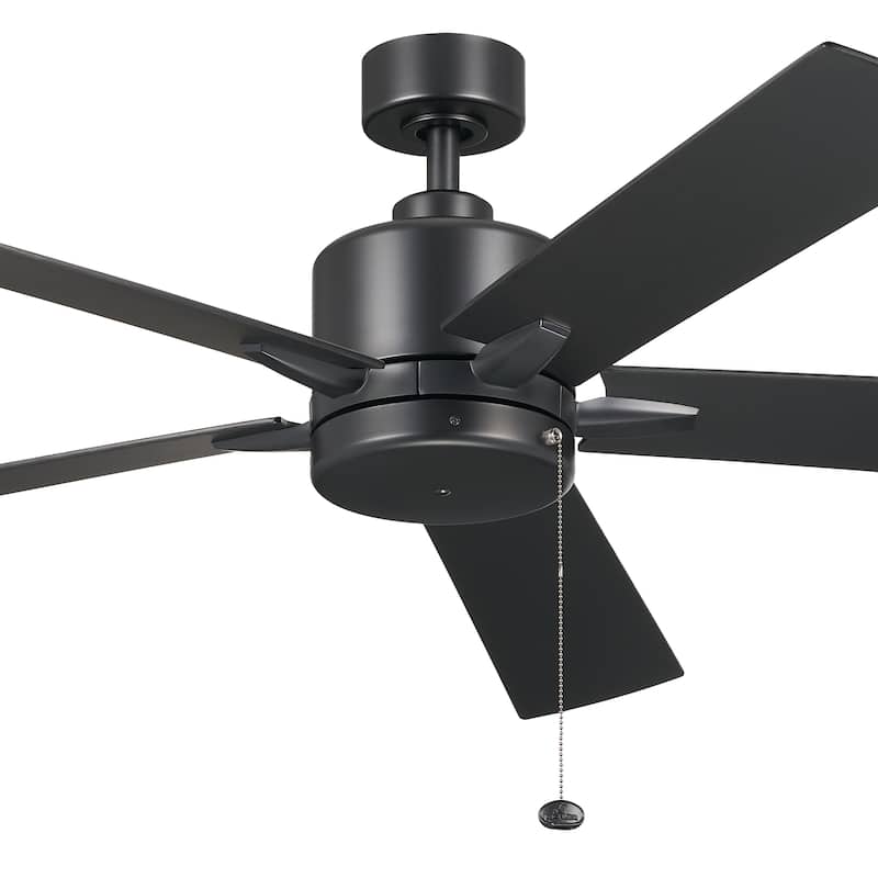 Kichler Lighting Lucian II 60 inch Indoor Satin Black Ceiling Fan