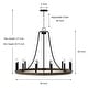 preview thumbnail 17 of 24, Acroma 12-light Farmhouse Modern Wagon Wheel Chandelier Candle Dining Room Lighting - 34''