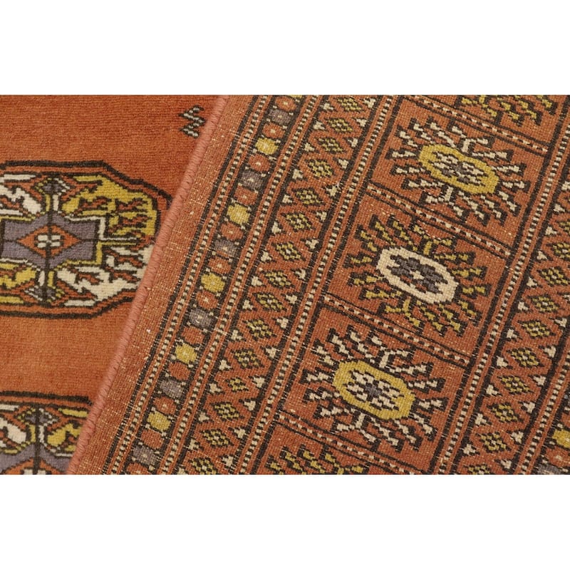 Tribal Bokhara Jessica Rust Beige Hand Knotted Rug - 4'0'' x 6'1''