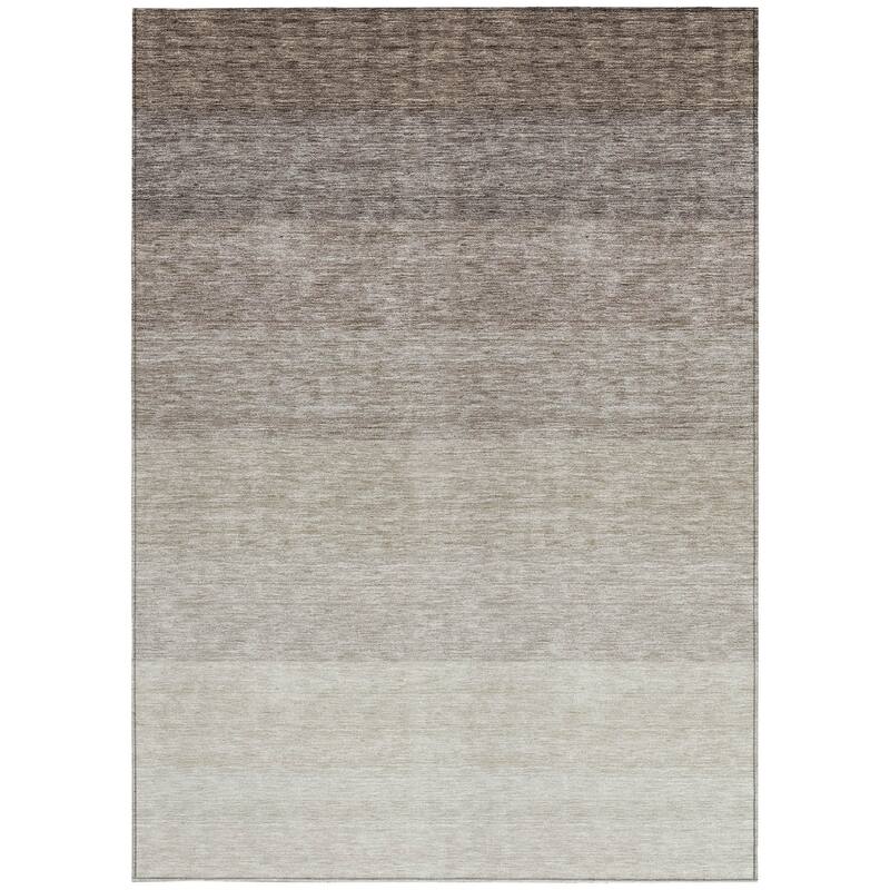 HomeRoots Ombre Transitional Rectangle Outdoor Rug