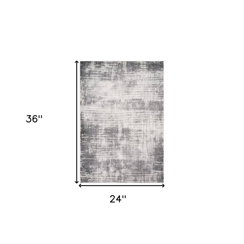 HomeRoots Abstract Modern Rectangle Area Rug