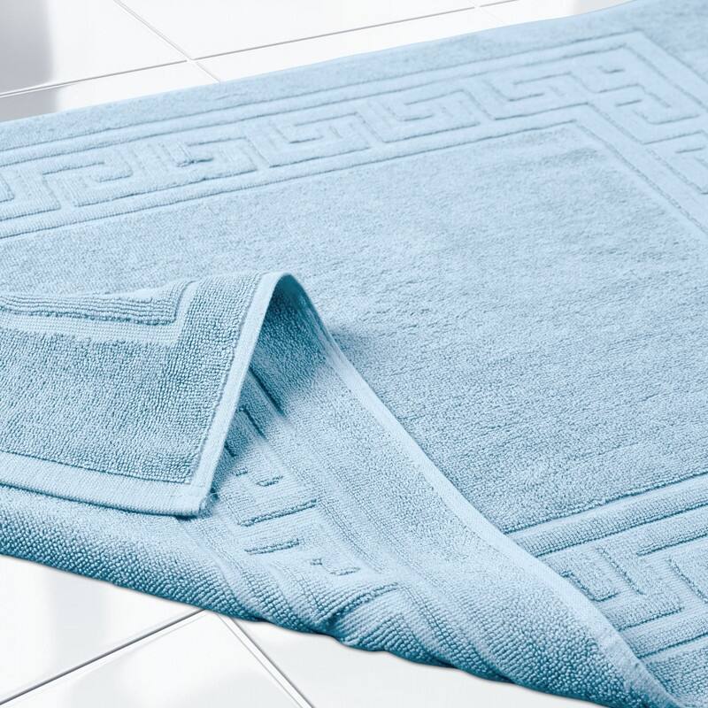 Blue Nile Mills 100% Cotton Thick Absorbent Washable Bath Mats Set of 2