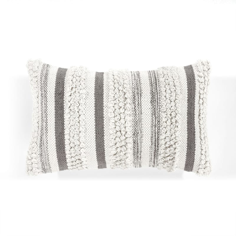 Lush Decor Bria Stripe Decorative Lumbar Pillow Cover