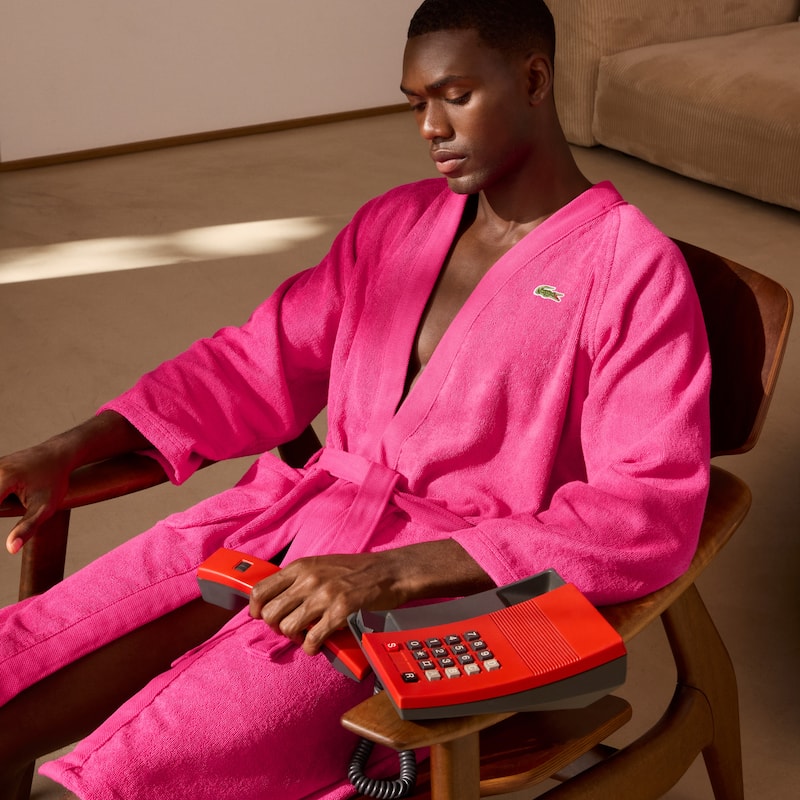 Lacoste 100% Cotton Classic Pique Bath Robe