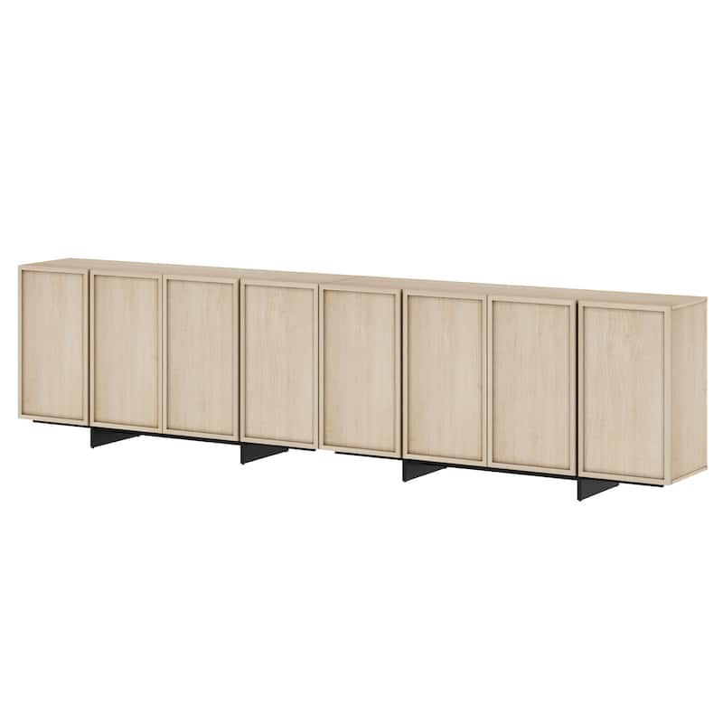 WAMPAT Buffet Cabinets, Modern Sideboard with Large Storage Space and T-Shaped Legs for Dinning Room, Kitchen
