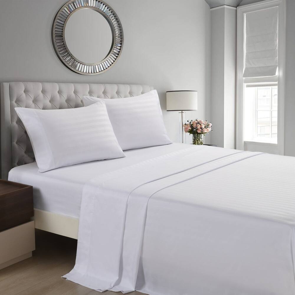 3/4 Pcs Luxury Stripe Bed Sheets Set