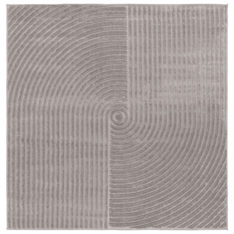 SAFAVIEH Selena Cathelijne Modern & Contemporary Rug - 6'7" Square - Grey - Square